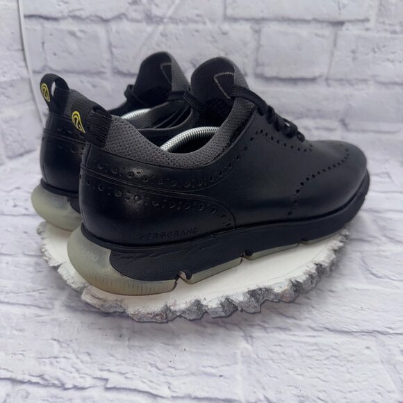 Cole Haan Men's 4.ZERØGRAND Wingtip Oxford Shoes Sz 13M Black Leather - Picture 8 of 12